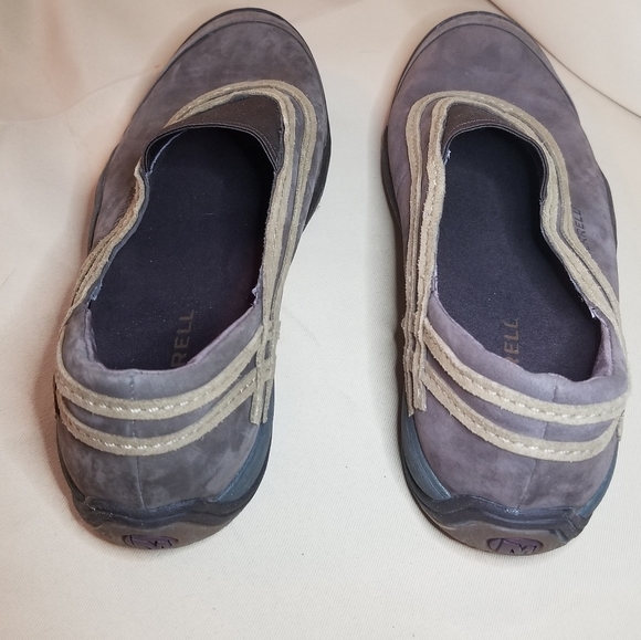 NWOT Merrell willow chocolate suede slip ons - Picture 4 of 9